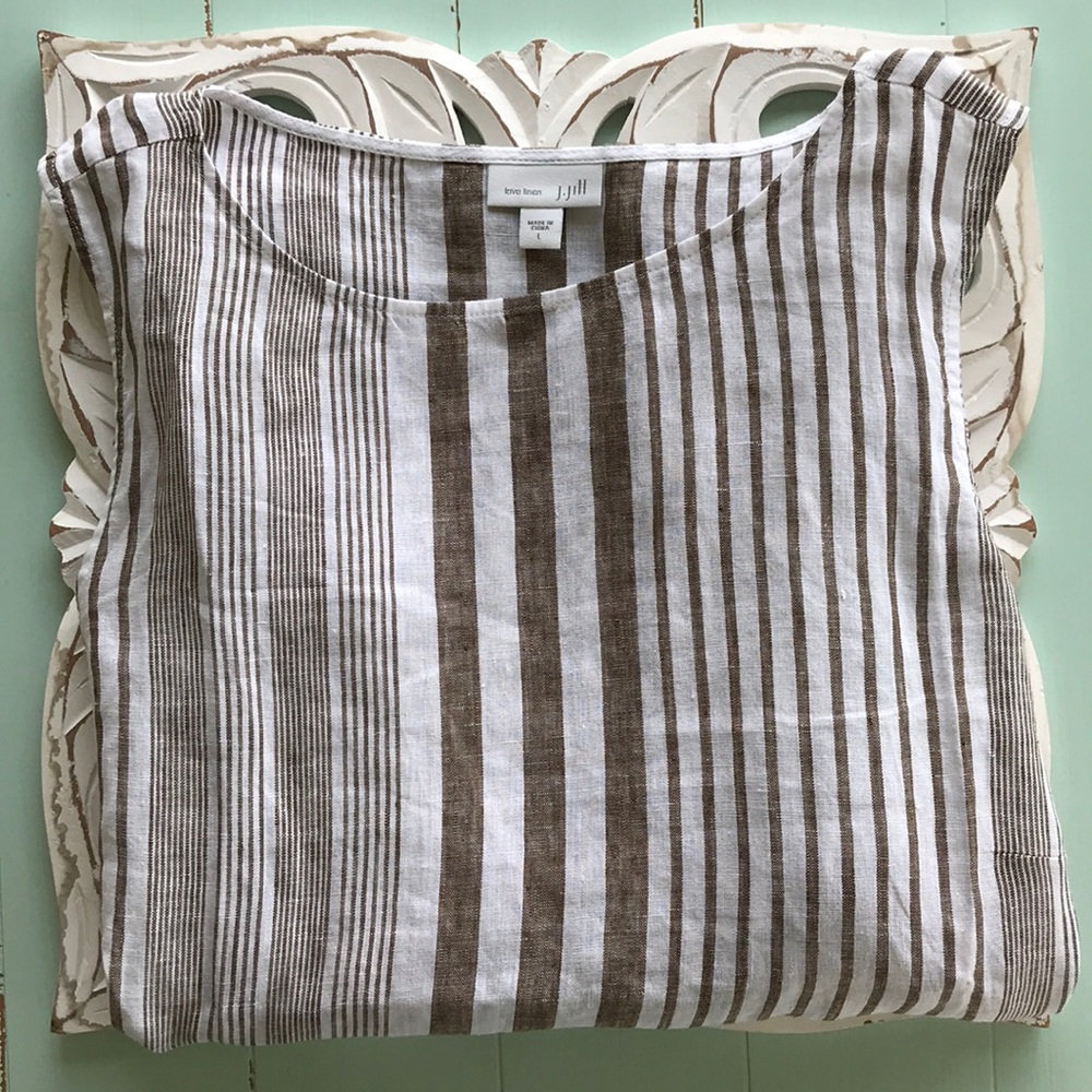 J.Jill Sleeveless Linen Top